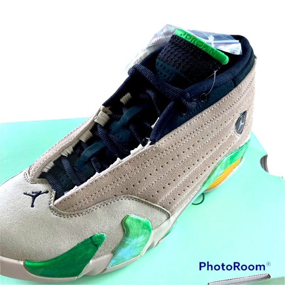 Air Jordan 14 Retro Low Women’s Aleali May ‘Fortune’ Size 9W / 7.5M DJ1034-200 - Picture 4 of 13